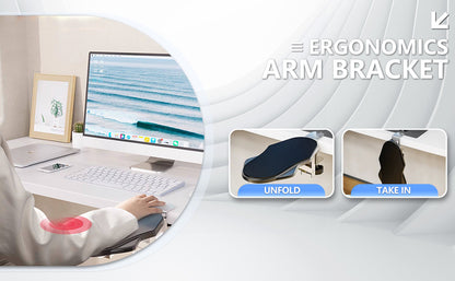 Soporte de Escritorio Ergonómico para Brazos y Codos