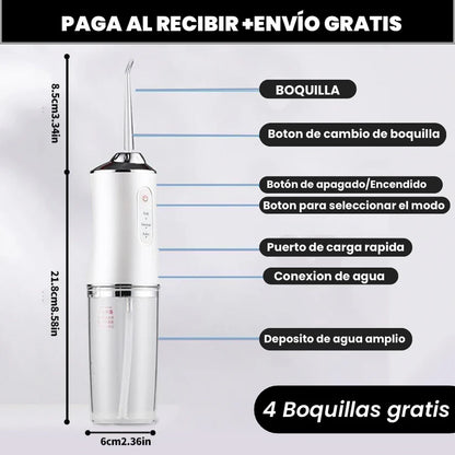 IRRIGADOR BUCAL + 4 BOQUILLAS + ENVIO GRATIS