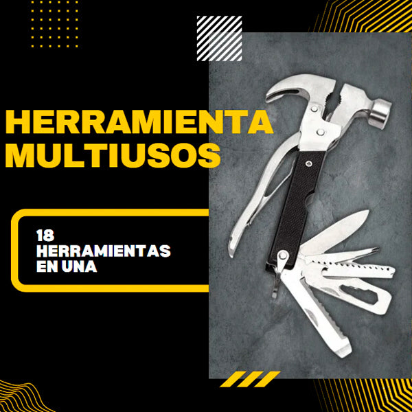 Martillo multiusos 18 en 1 + ENVÍO GRATIS