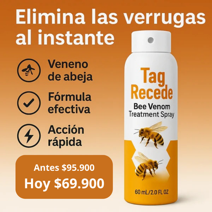 SPRAY ELIMINADOR DE VERRUGAS TAG RECEDE / 60 ml